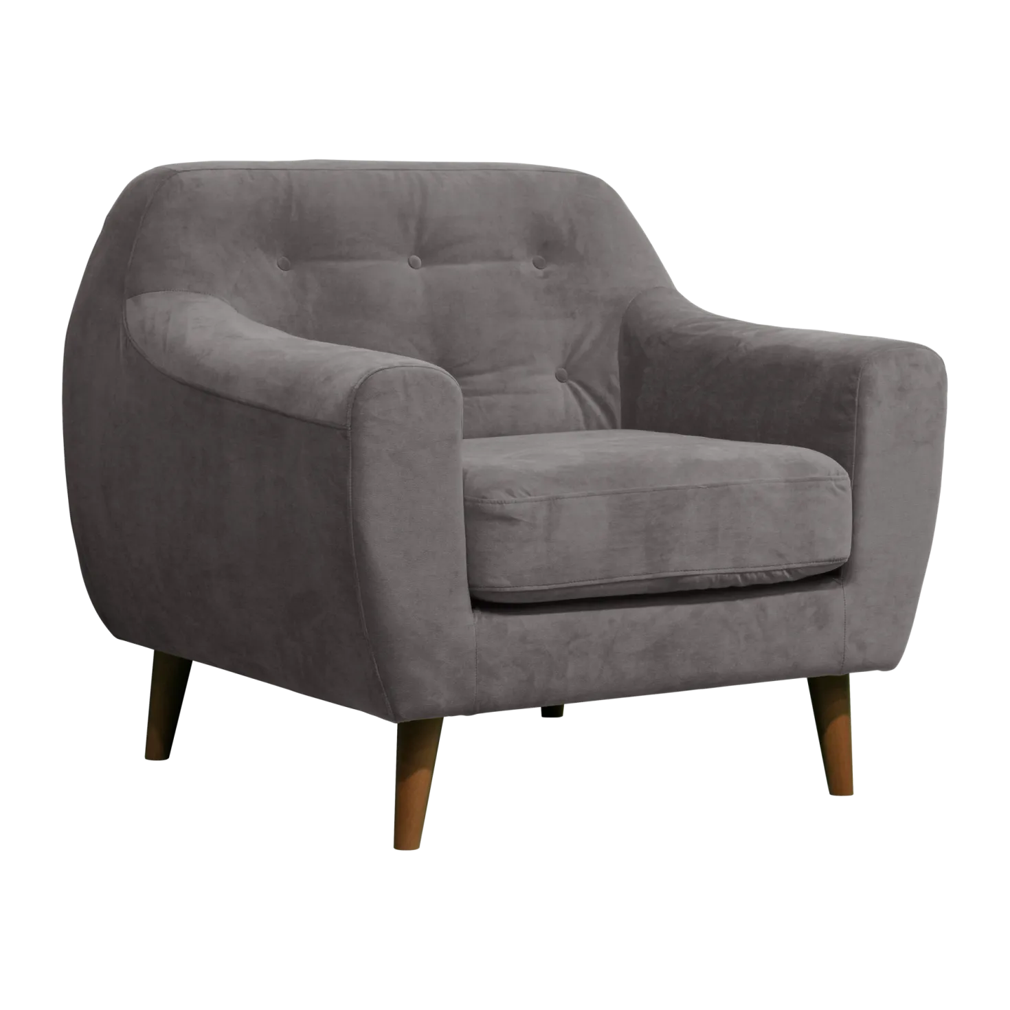 Fauteuil velours Paimpol