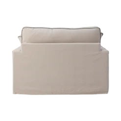 Fauteuil XL coton/lin déhoussable Margot