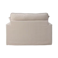 Fauteuil XL coton/lin déhoussable Margot