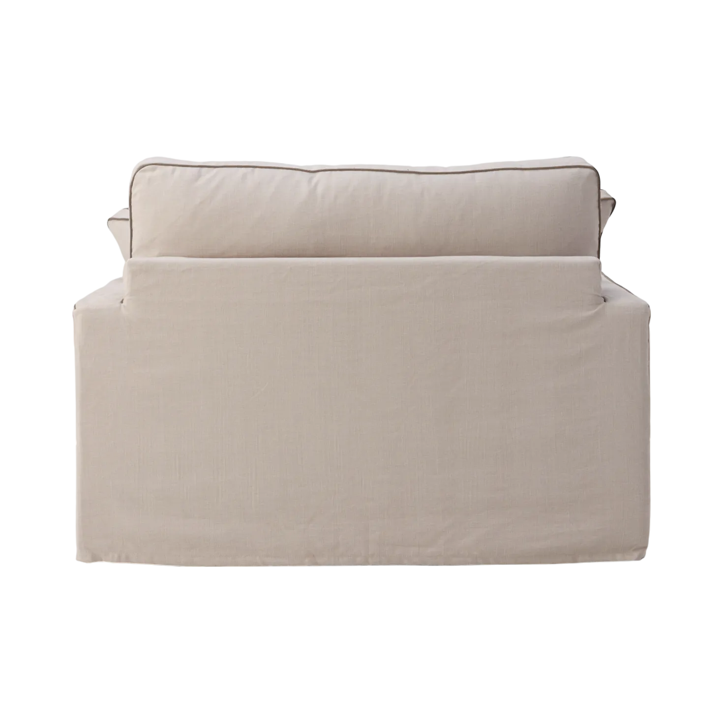 Fauteuil XL coton/lin déhoussable Margot