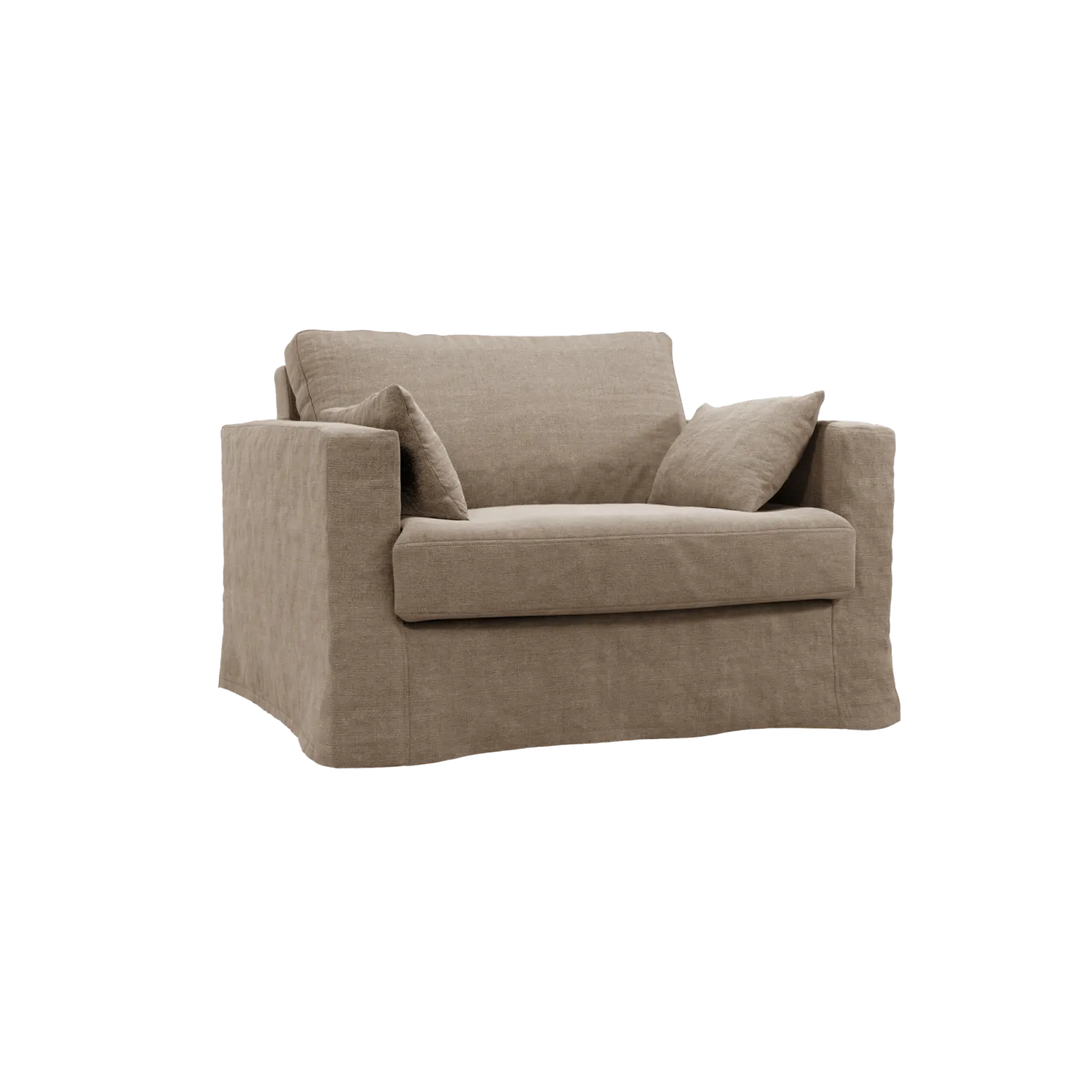 Fauteuil XL lin déhoussable Martigues
