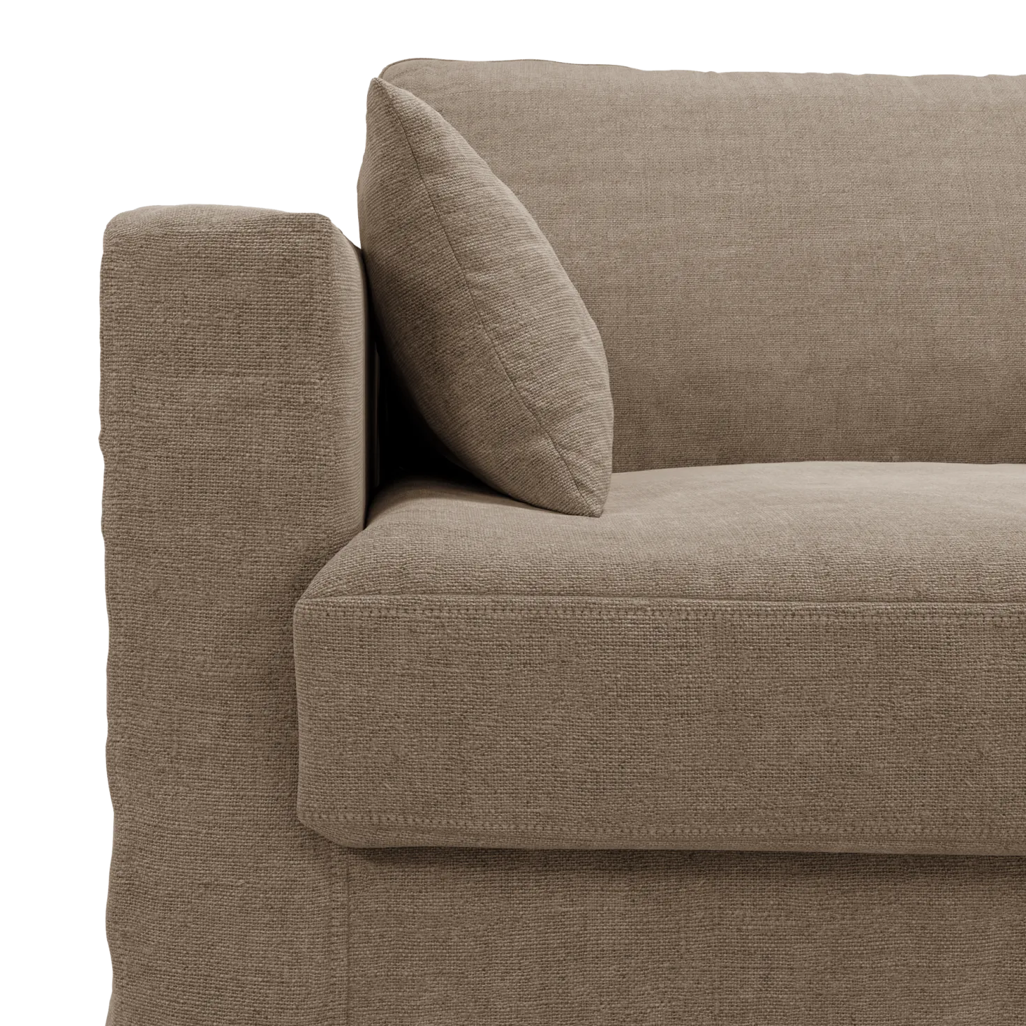 Fauteuil XL lin déhoussable Martigues