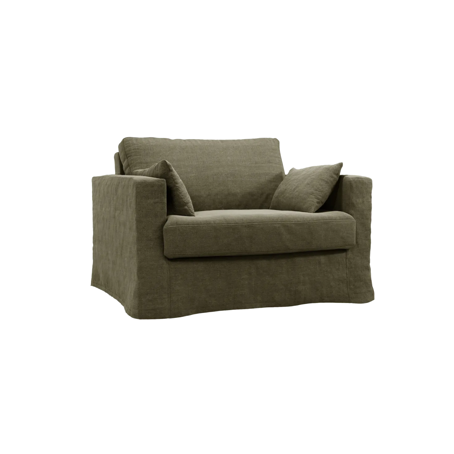 Fauteuil XL lin déhoussable Martigues