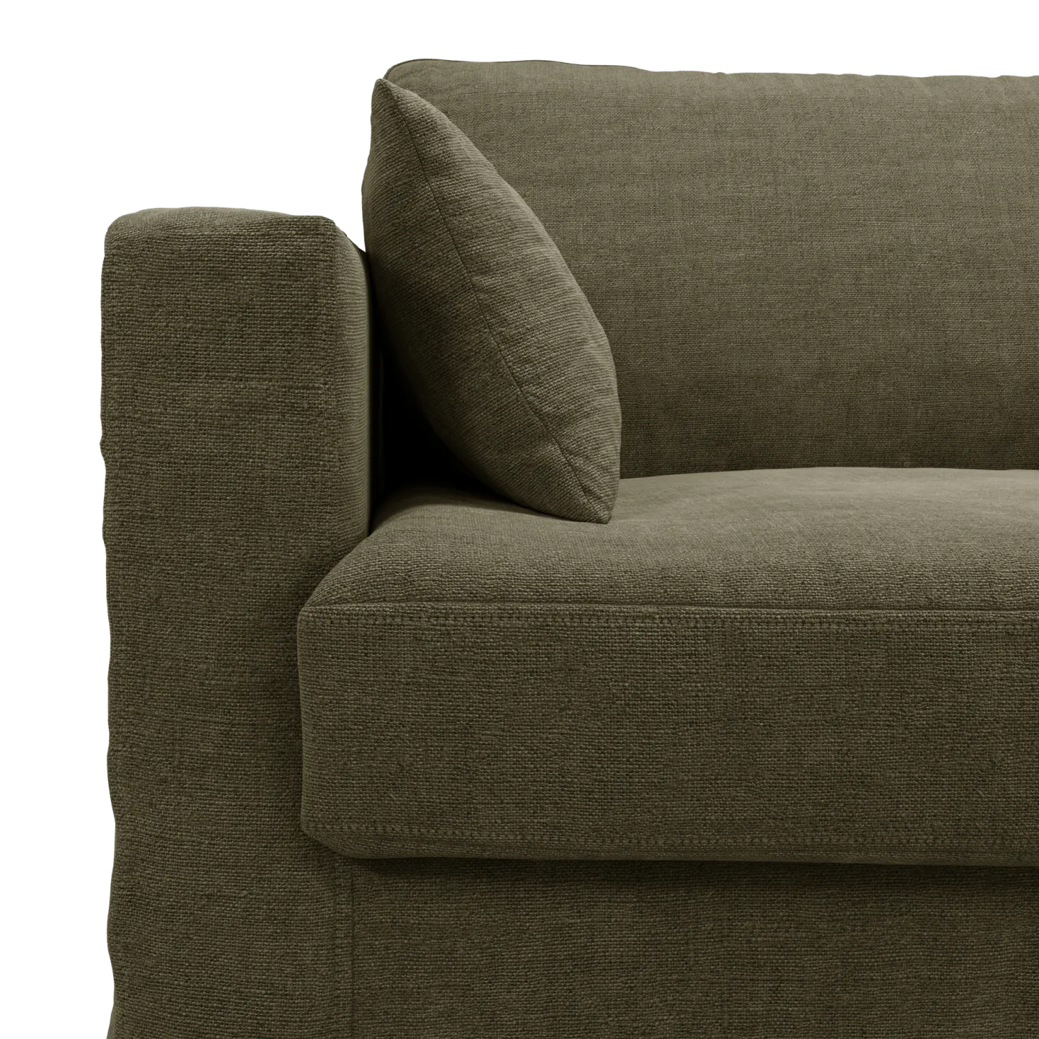 Fauteuil XL lin déhoussable Martigues