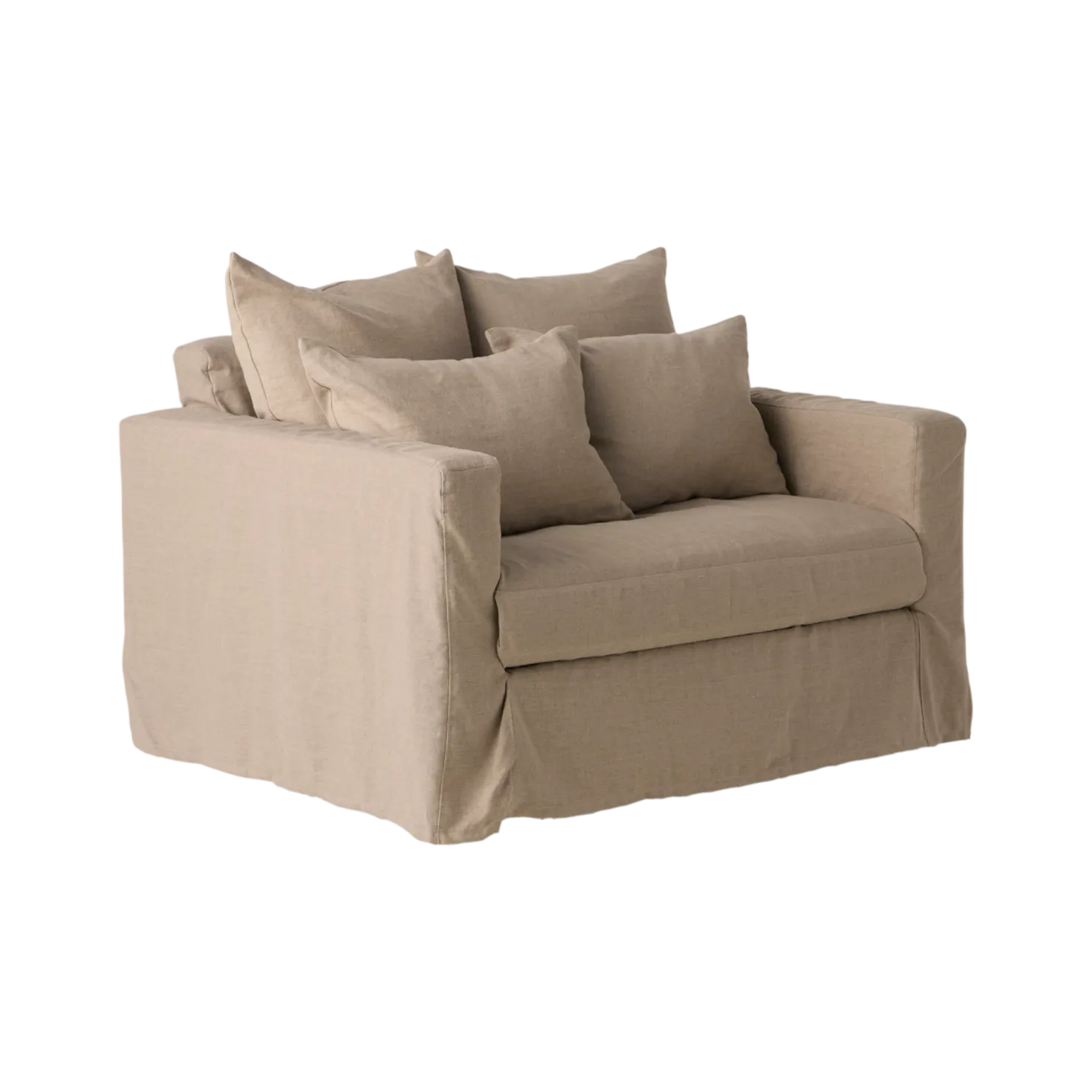 Fauteuil XL lin déhoussable Moëze