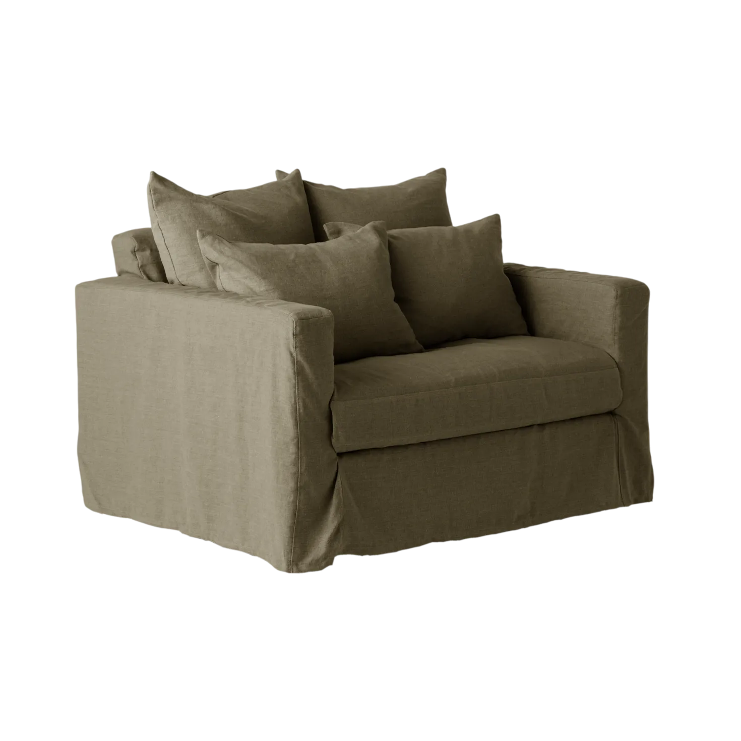 Fauteuil XL lin déhoussable Moëze