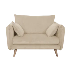 Fauteuil XXL velours côtelé Orion