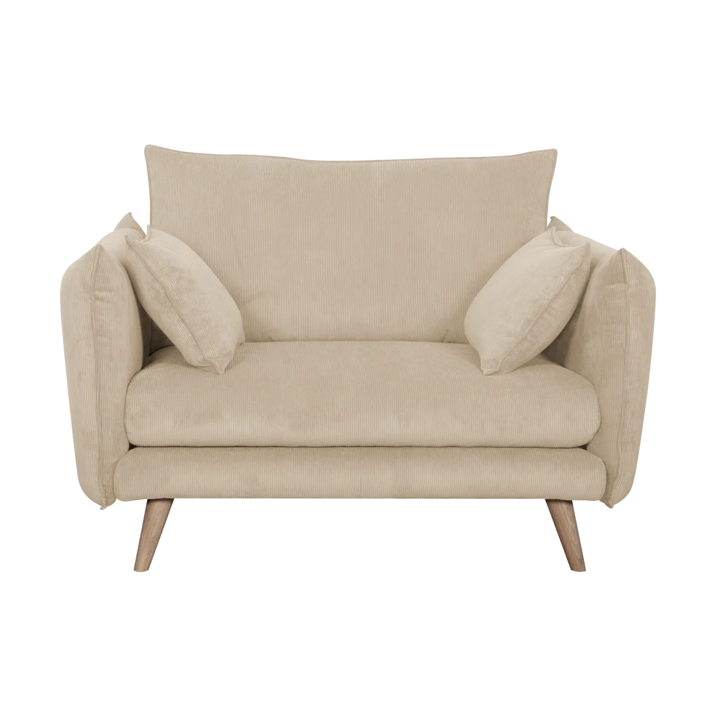 Fauteuil XXL velours côtelé Orion