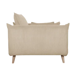 Fauteuil XXL velours côtelé Orion