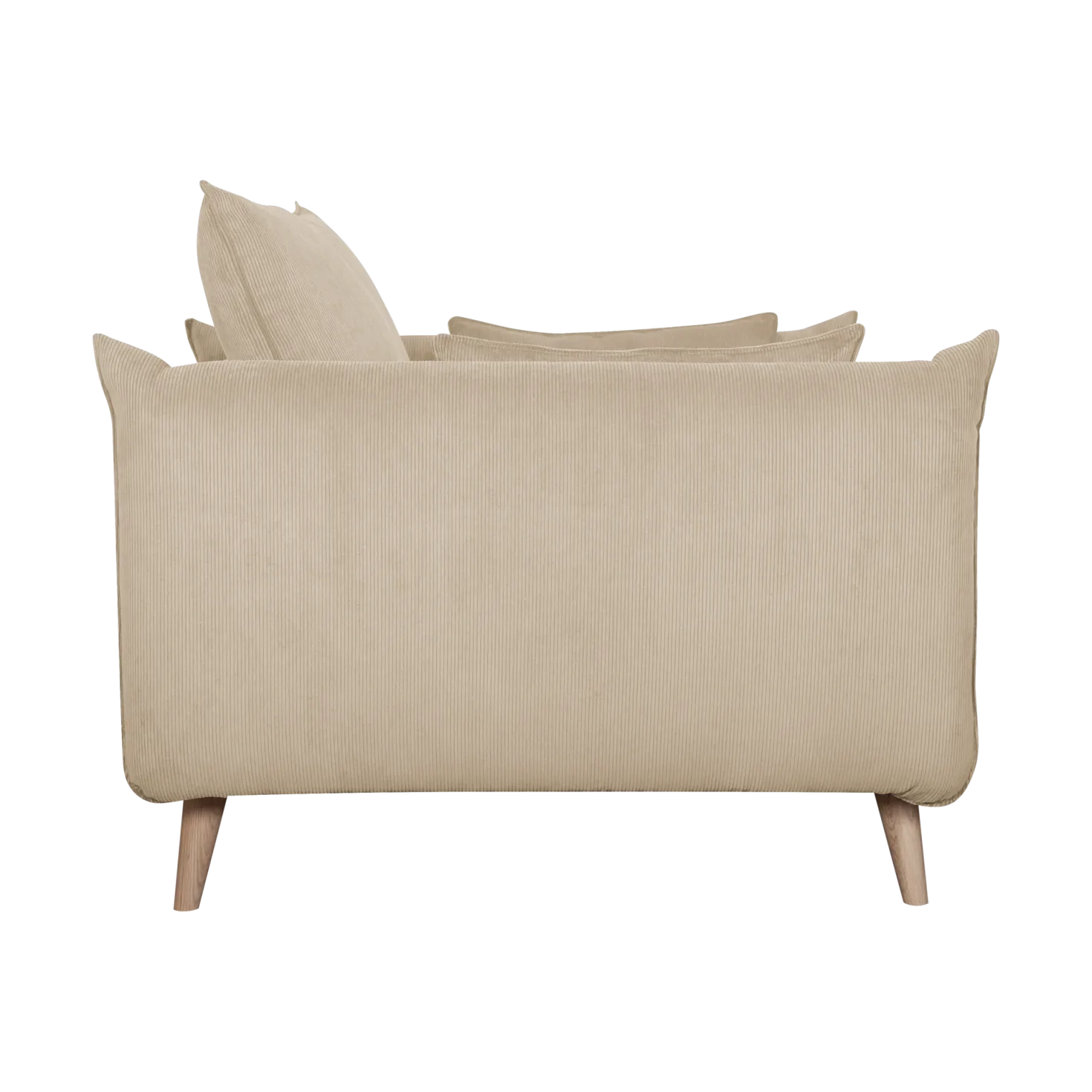 Fauteuil XXL velours côtelé Orion