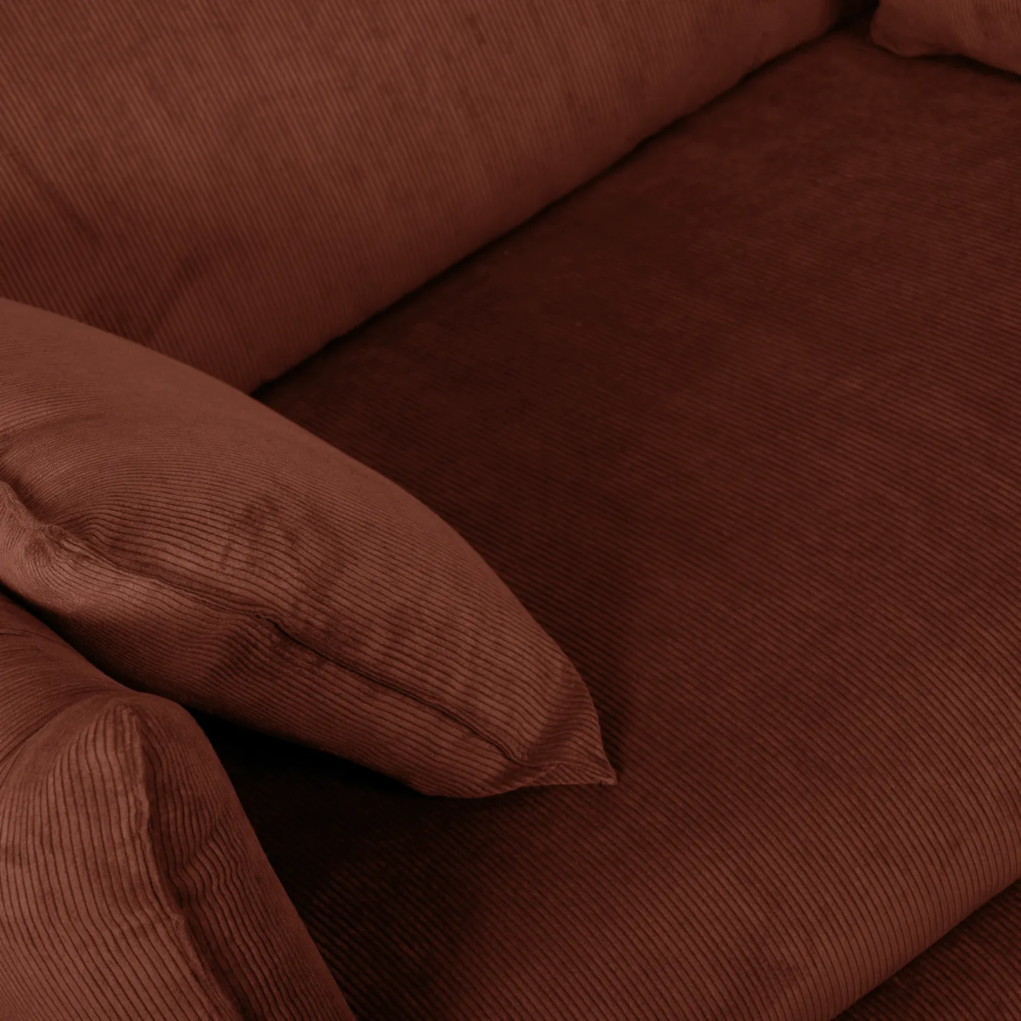 Fauteuil XXL velours côtelé Orion