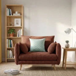 Fauteuil XXL velours côtelé Orion