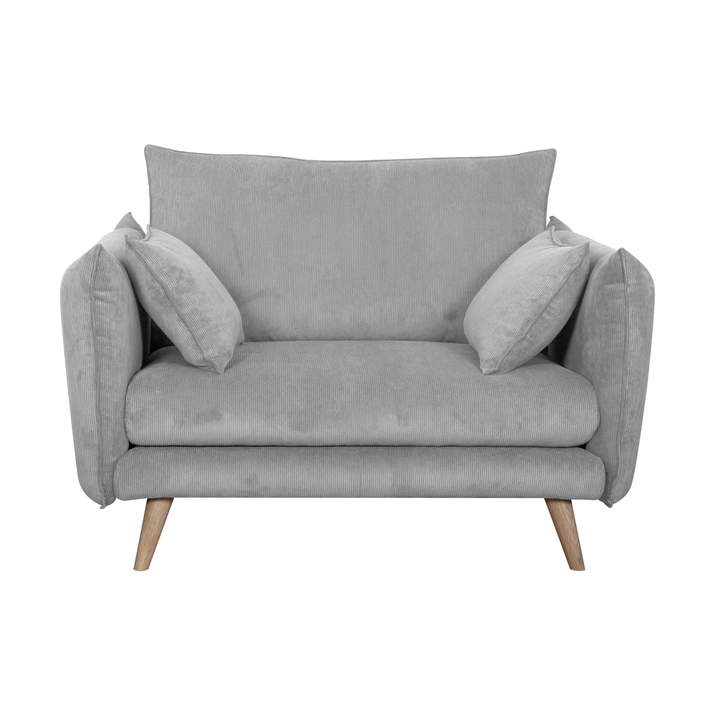 Fauteuil XXL velours côtelé Orion