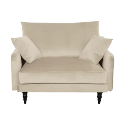 Fauteuil XXL velours Olie