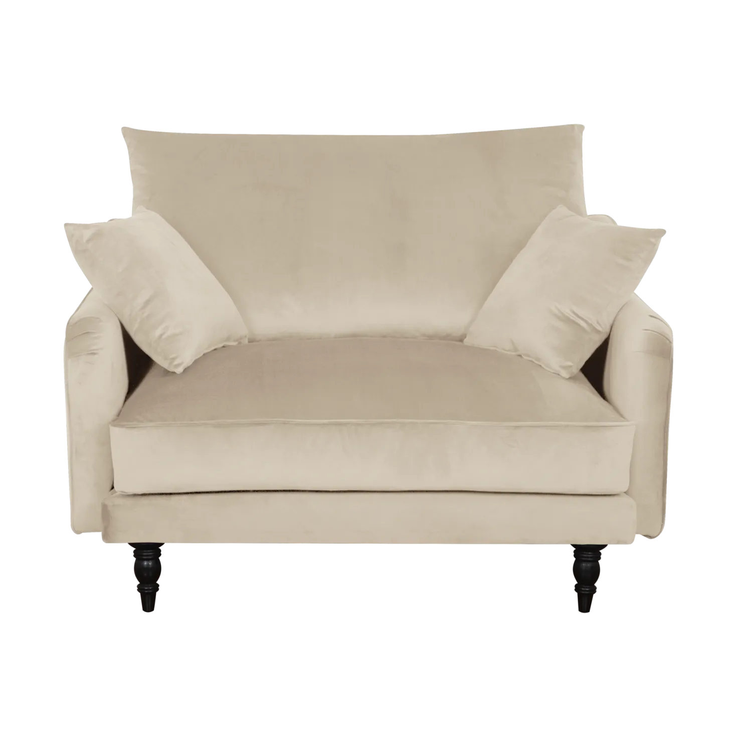 Fauteuil XXL velours Olie