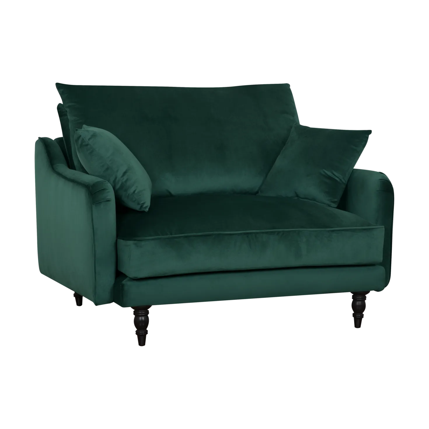Fauteuil XXL velours Olie