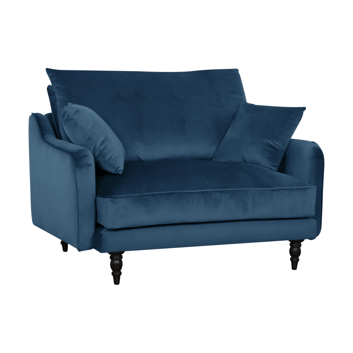Fauteuil XXL velours Olie