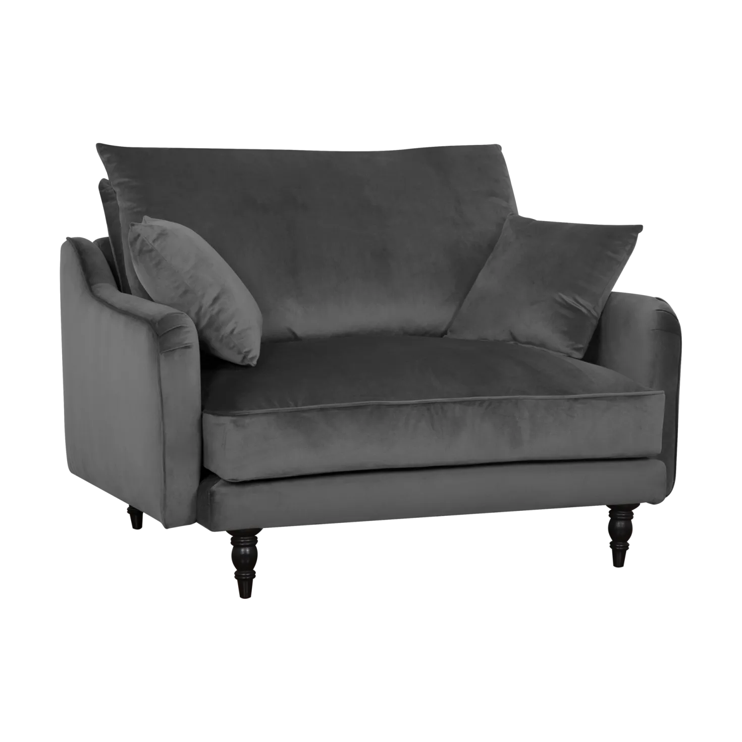 Fauteuil XXL velours Olie