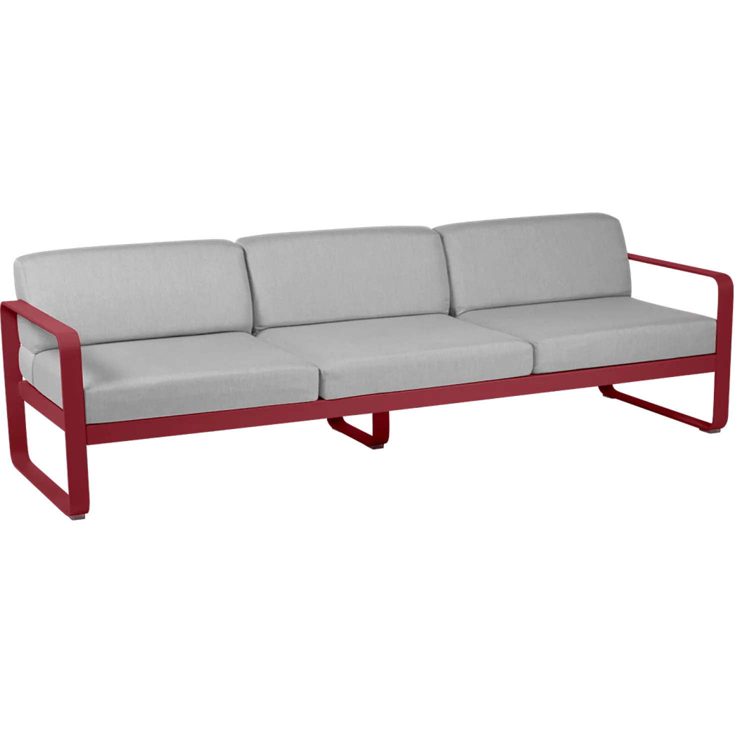 FERMOB Canapé 3 Places Bellevie Gris Flanelle en Aluminium