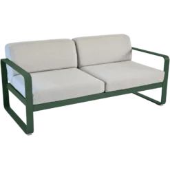 FERMOB Canapé 2 Places Bellevie Gris Flanelle en Aluminium