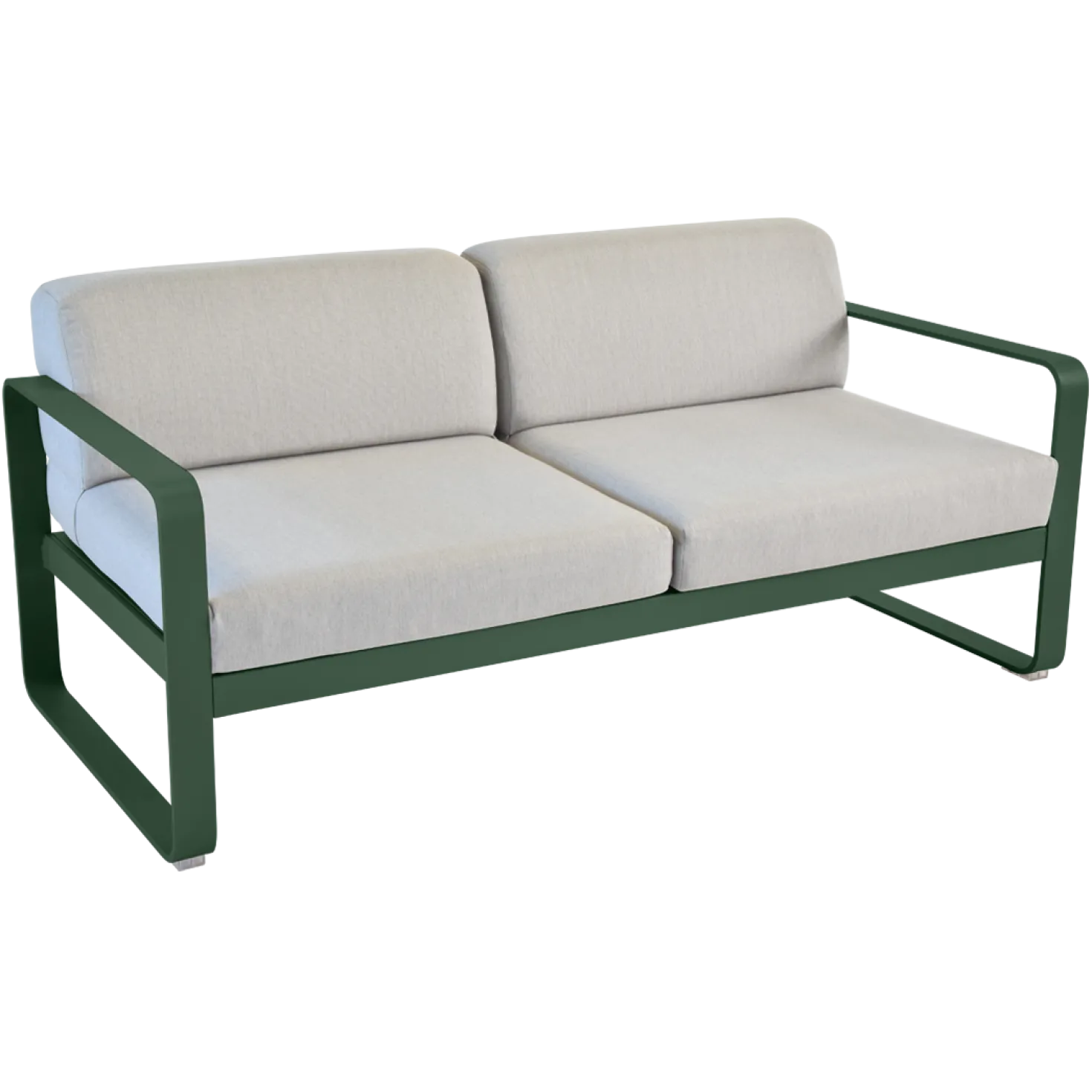 FERMOB Canapé 2 Places Bellevie Gris Flanelle en Aluminium