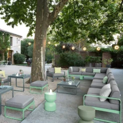 FERMOB Canapé 3 Places Bellevie Gris Flanelle en Aluminium