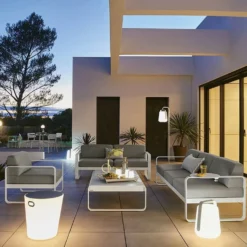FERMOB Canapé 2 Places Bellevie Gris Flanelle en Aluminium