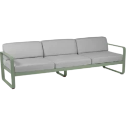 FERMOB Canapé 3 Places Bellevie Gris Flanelle en Aluminium