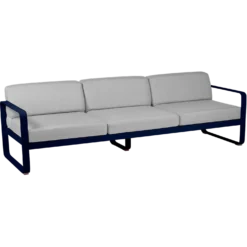 FERMOB Canapé 3 Places Bellevie Gris Flanelle en Aluminium