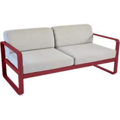 FERMOB Canapé 2 Places Bellevie Gris Flanelle en Aluminium