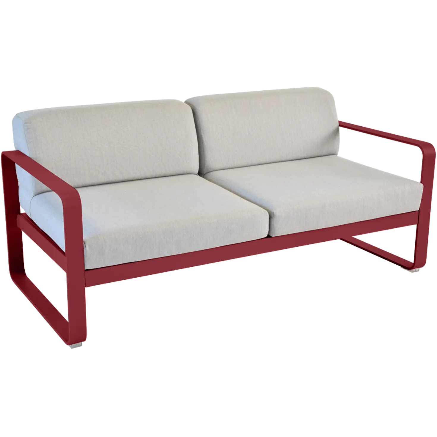 FERMOB Canapé 2 Places Bellevie Gris Flanelle en Aluminium