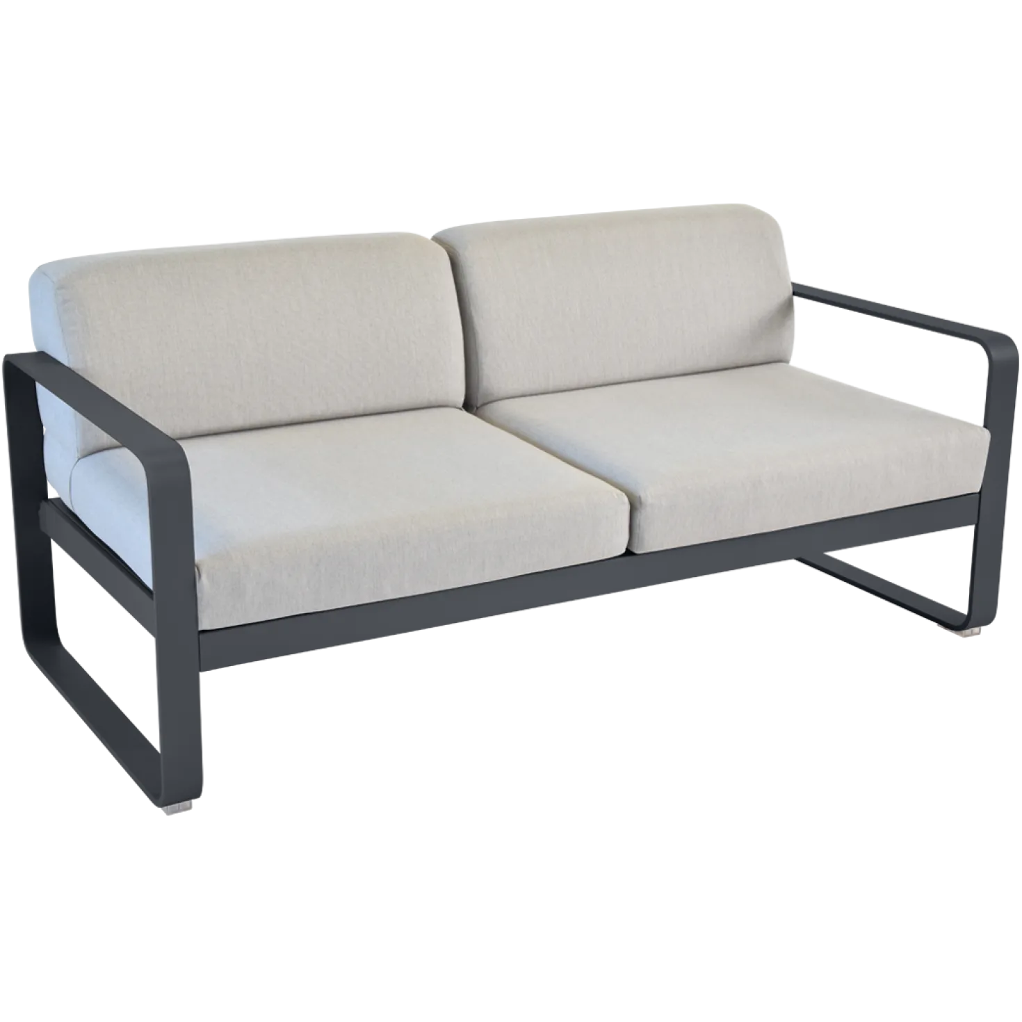 FERMOB Canapé 2 Places Bellevie Gris Flanelle en Aluminium