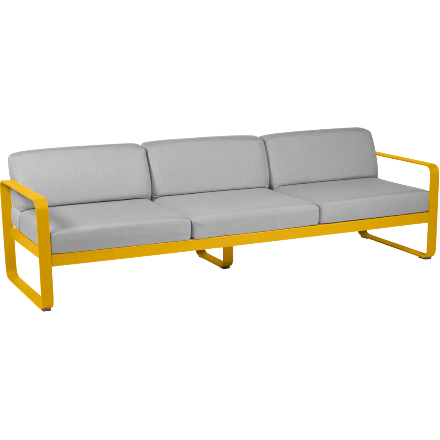 FERMOB Canapé 3 Places Bellevie Gris Flanelle en Aluminium