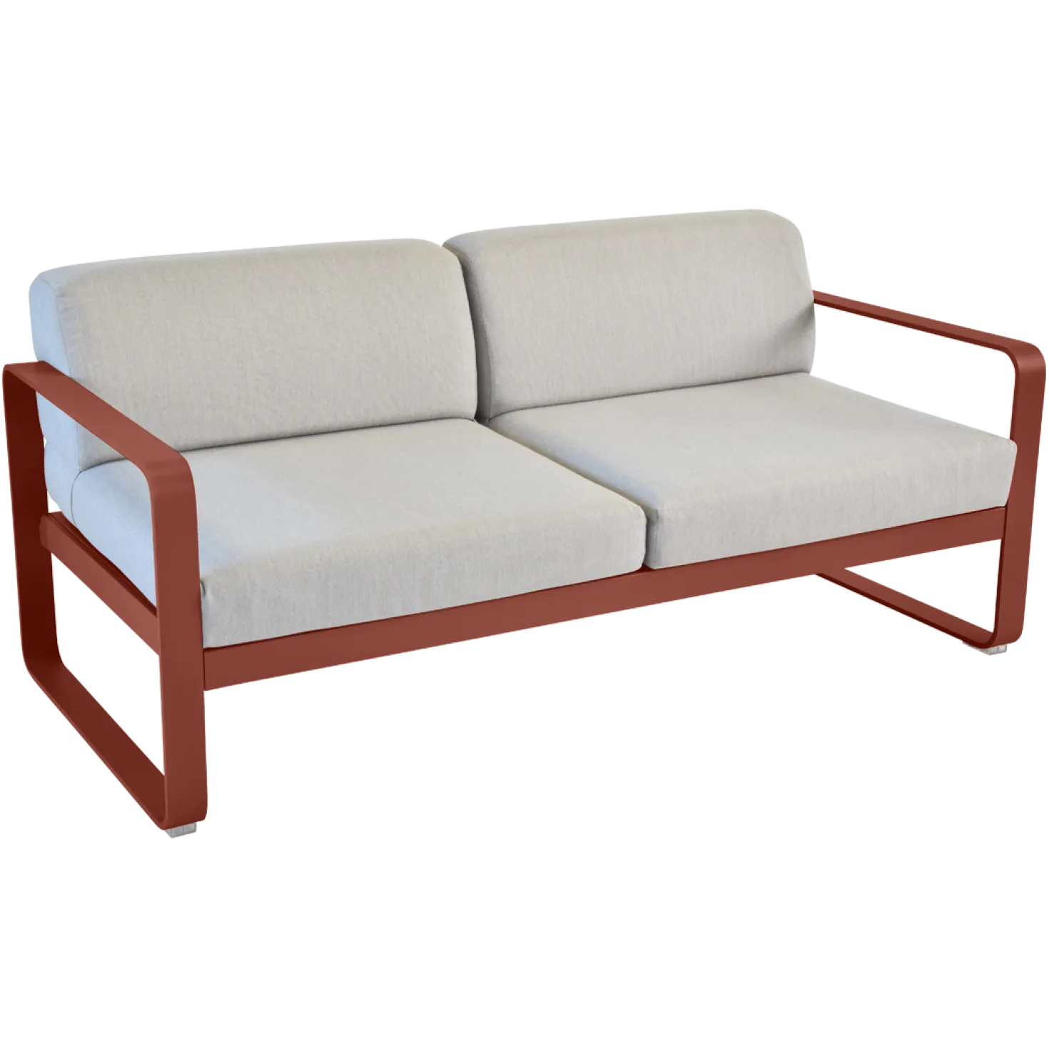 FERMOB Canapé 2 Places Bellevie Gris Flanelle en Aluminium