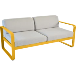 FERMOB Canapé 2 Places Bellevie Gris Flanelle en Aluminium