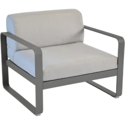 FERMOB Fauteuil Bellevie Gris Flanelle en Aluminium