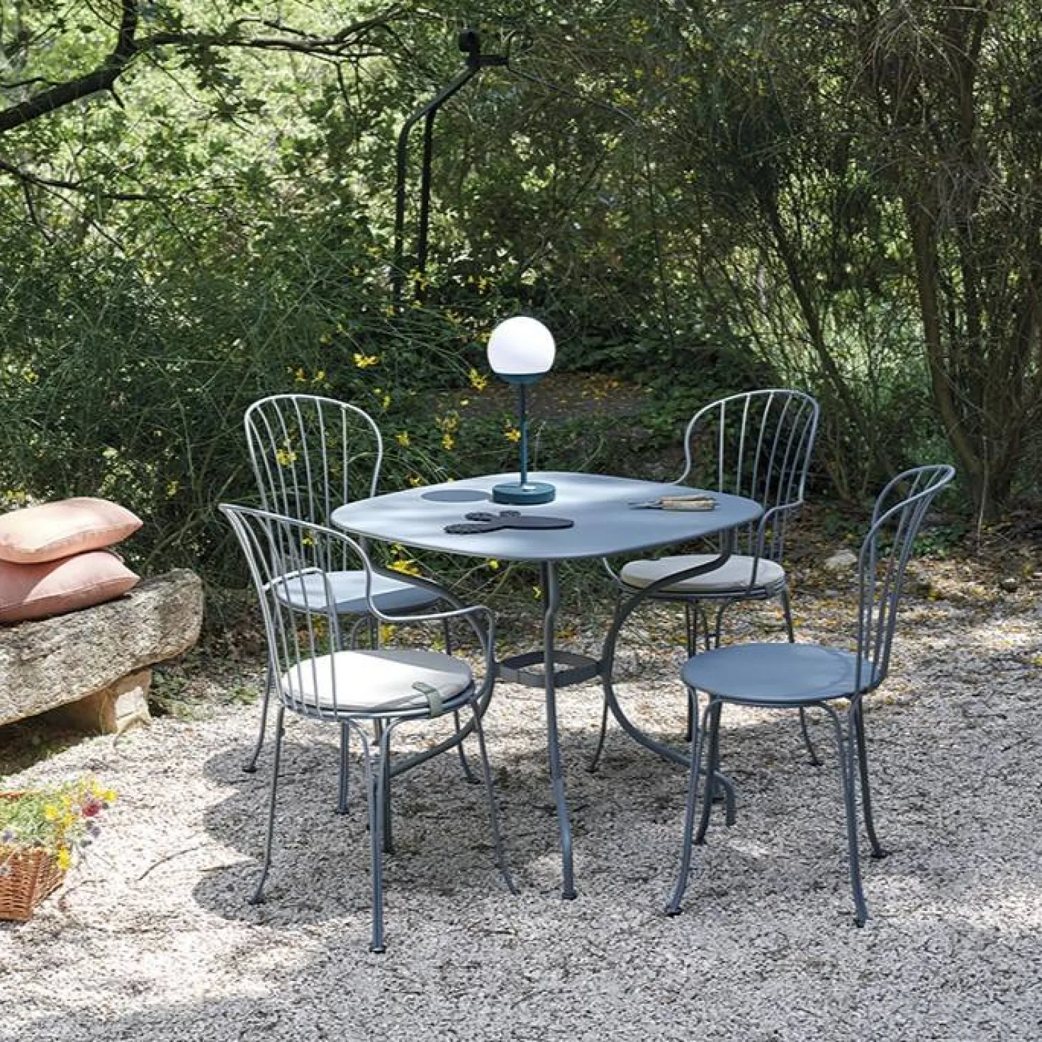 FERMOB Lot de 2 Chaises Empilables Opéra+ en Acier