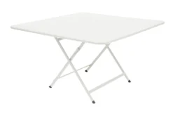 FERMOB Table Carrée Pliante 128 x 128 cm Caractère en Acier