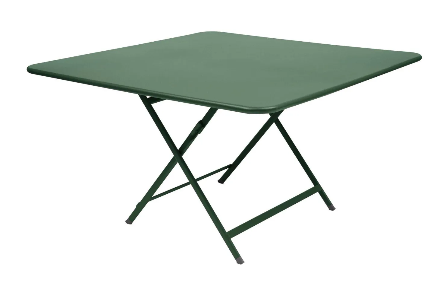FERMOB Table Carrée Pliante 128 x 128 cm Caractère en Acier