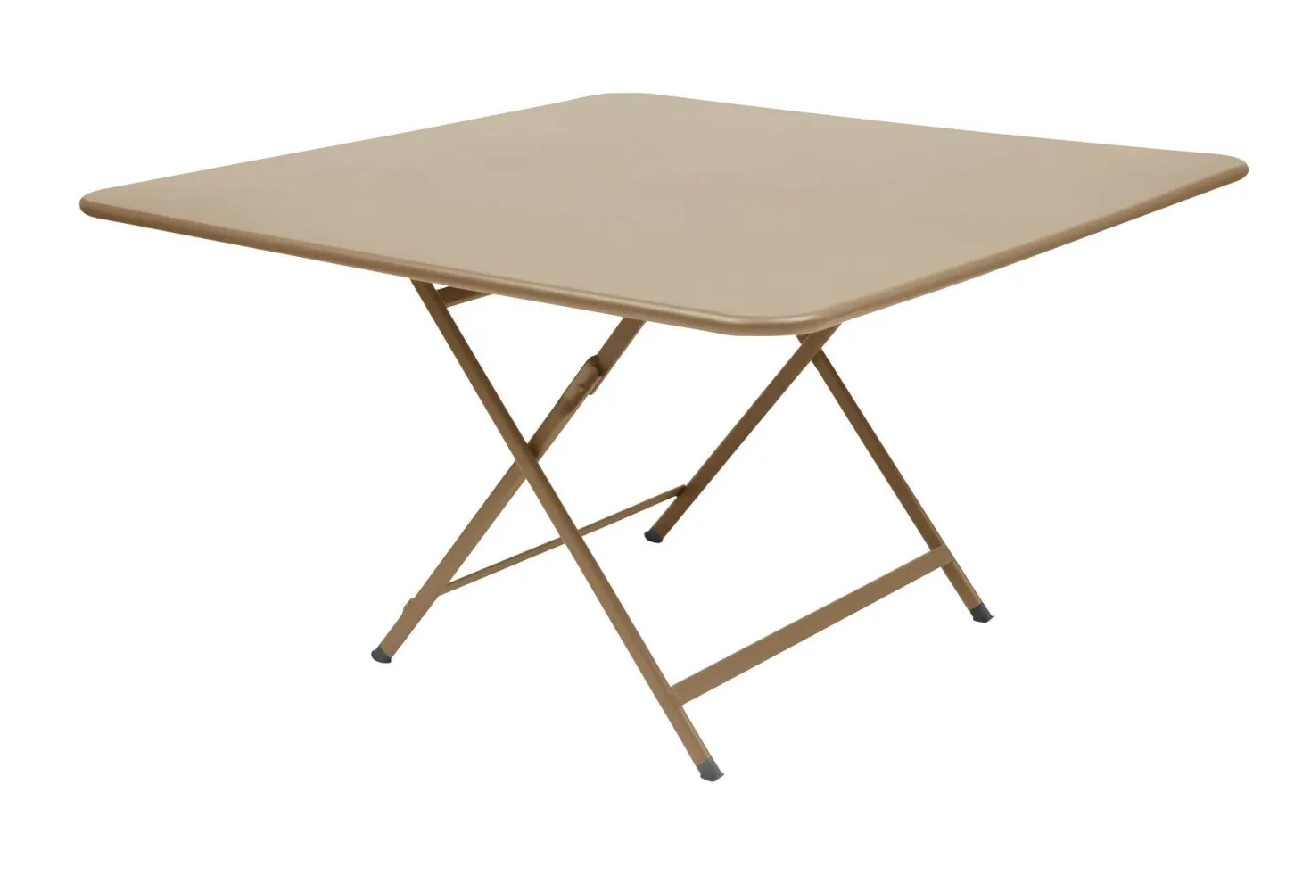 FERMOB Table Carrée Pliante 128 x 128 cm Caractère en Acier