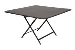 FERMOB Table Carrée Pliante 128 x 128 cm Caractère en Acier