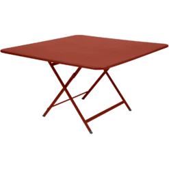 FERMOB Table Carrée Pliante 128 x 128 cm Caractère en Acier