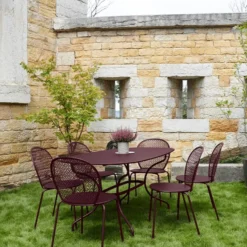 FERMOB Table Ovale 160 x 90 cm Opéra+ en Acier