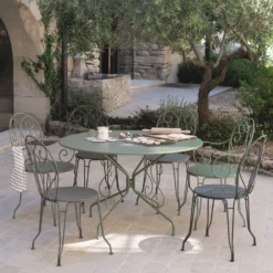 FERMOB Table Ronde Ø96 cm Montmartre en Acier