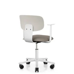 FLOKK Chaise de bureau assise capitonnée avec accoudoirs Tion 2140