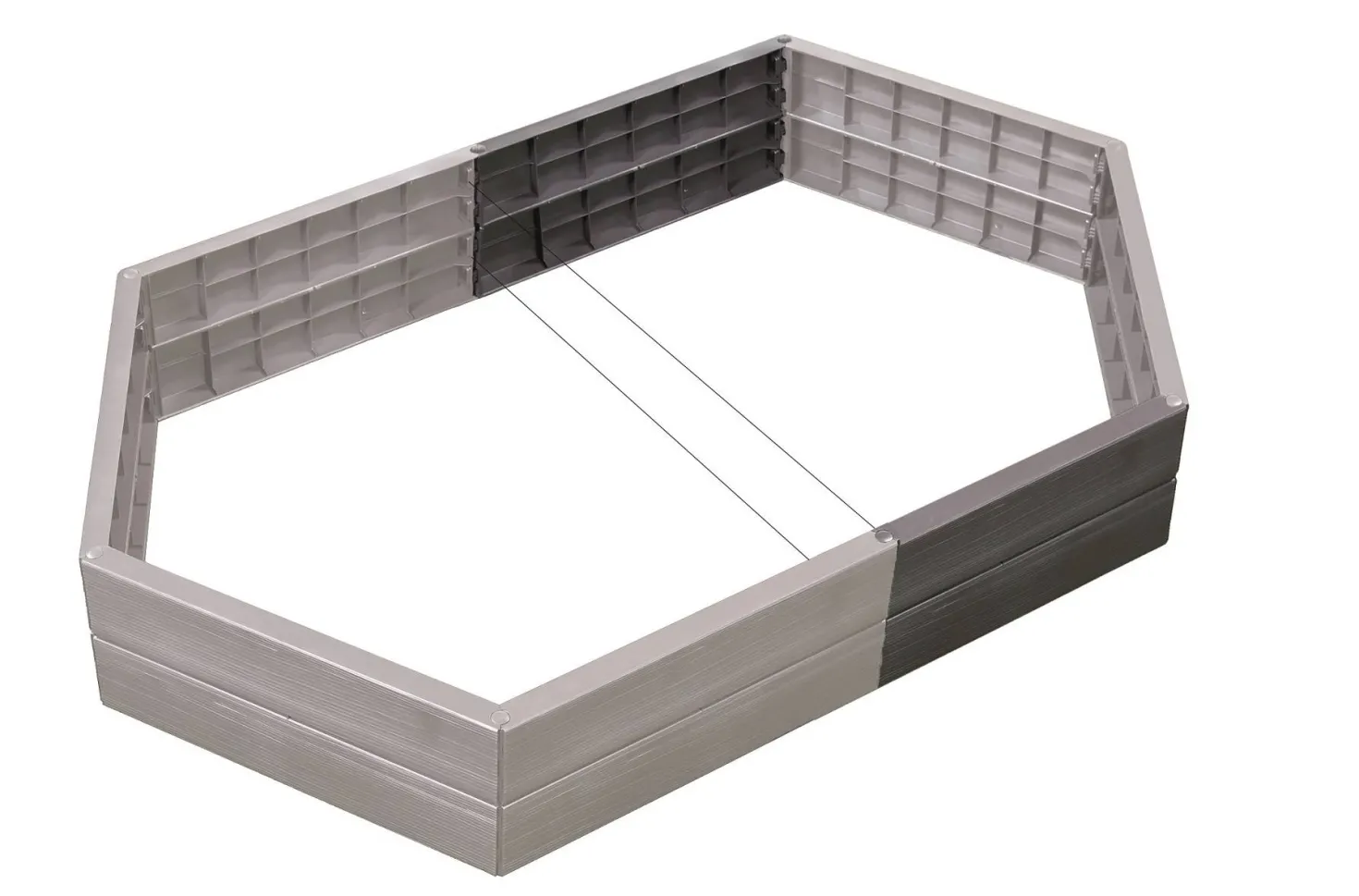GARANTIA Lot de 2 carrés potagers forme hexagonale