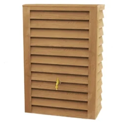 GARANTIA Récupérateur d'eau aspect bois 300L avec accessoires, Woody