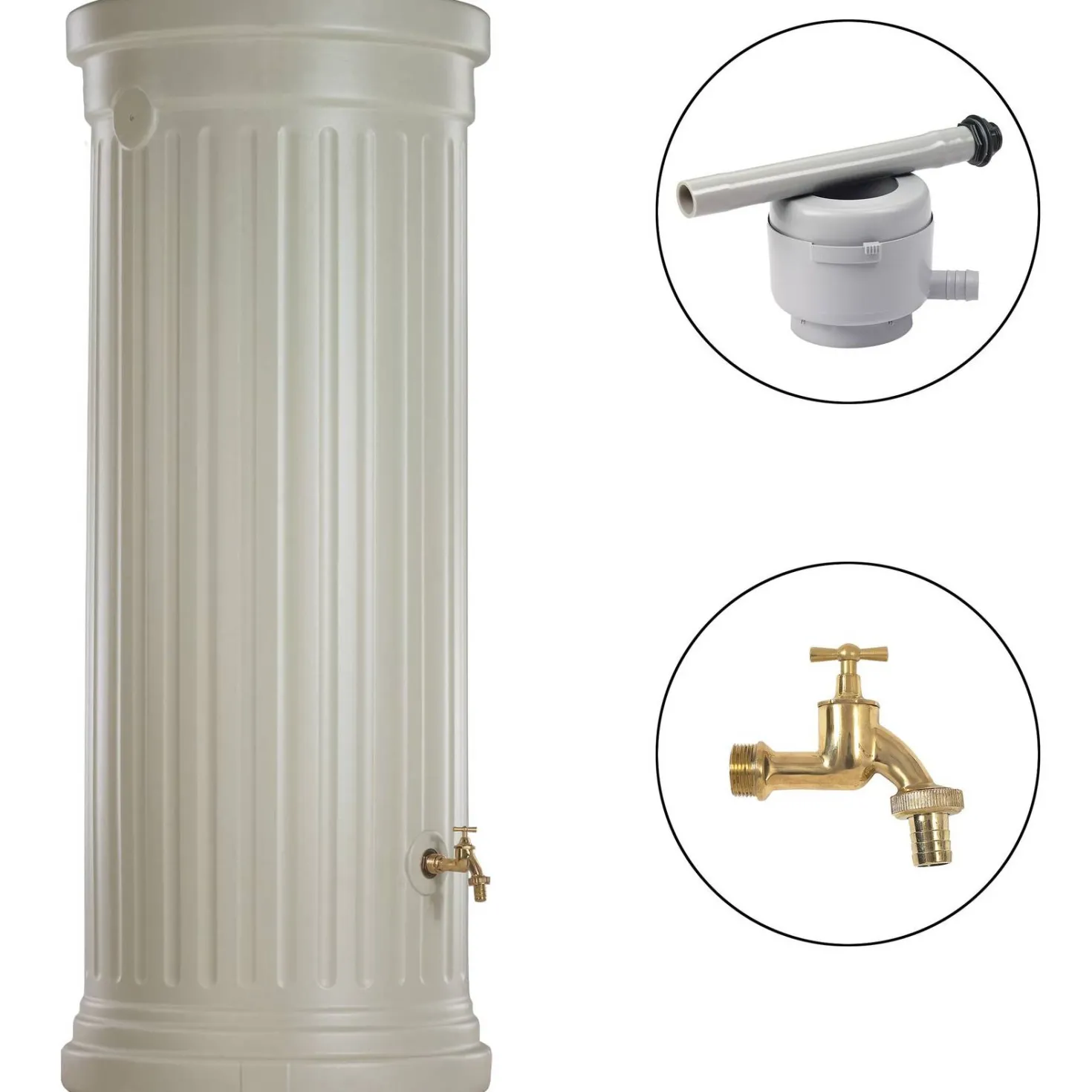 GARANTIA Récupérateur d'eau aspect colonne Romaine 500L