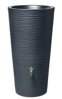 GARANTIA Récupérateur d'eau avec bac à fleurs et accessoires 210 L, Natura