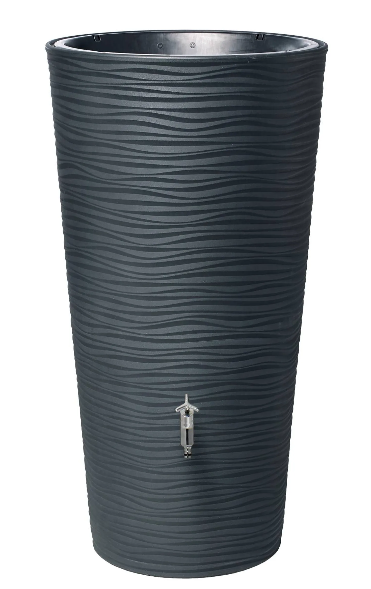 GARANTIA Récupérateur d'eau avec bac à fleurs et accessoires 210 L, Natura